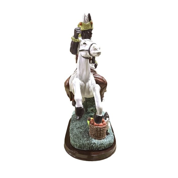Shango Orisha Figurine White Horse Chango Statue African God of Thunder - Picture 9 of 10